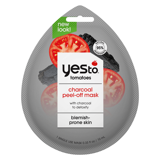 Yes To Tomatoes Clear Skin Detoxifying Charcoal Peel-Off Single Use Mask