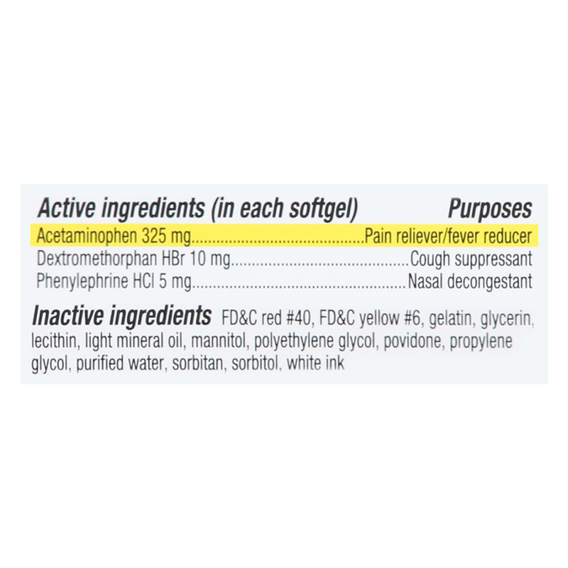 Equaline Daytime Cold + Flu Relief 24 softgels