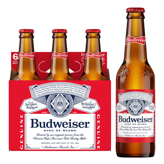 Budweiser 6pk 12oz Btl 5.0% ABV