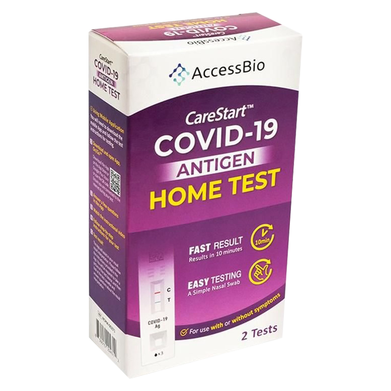 Carestart Covid-19 Antigen Home Test, 2 Tests