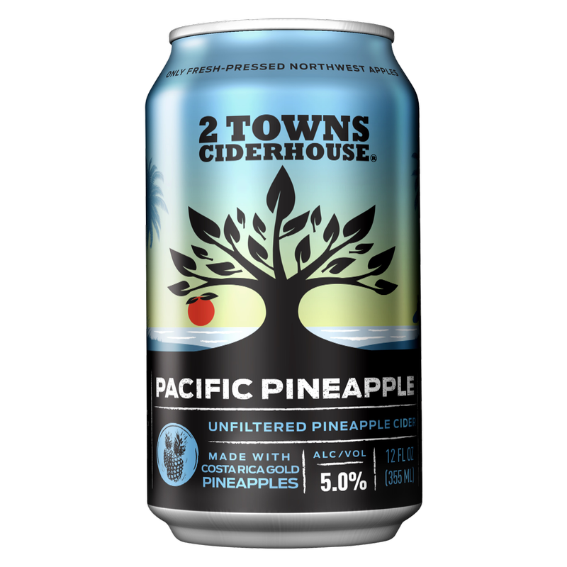 2 Towns Pacific Pineapple 6pk 12oz Can