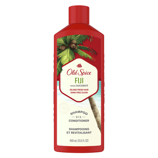 Old Spice Fiji with Coconut Mens 2-in-1 Shampoo and Conditioner 13.5oz