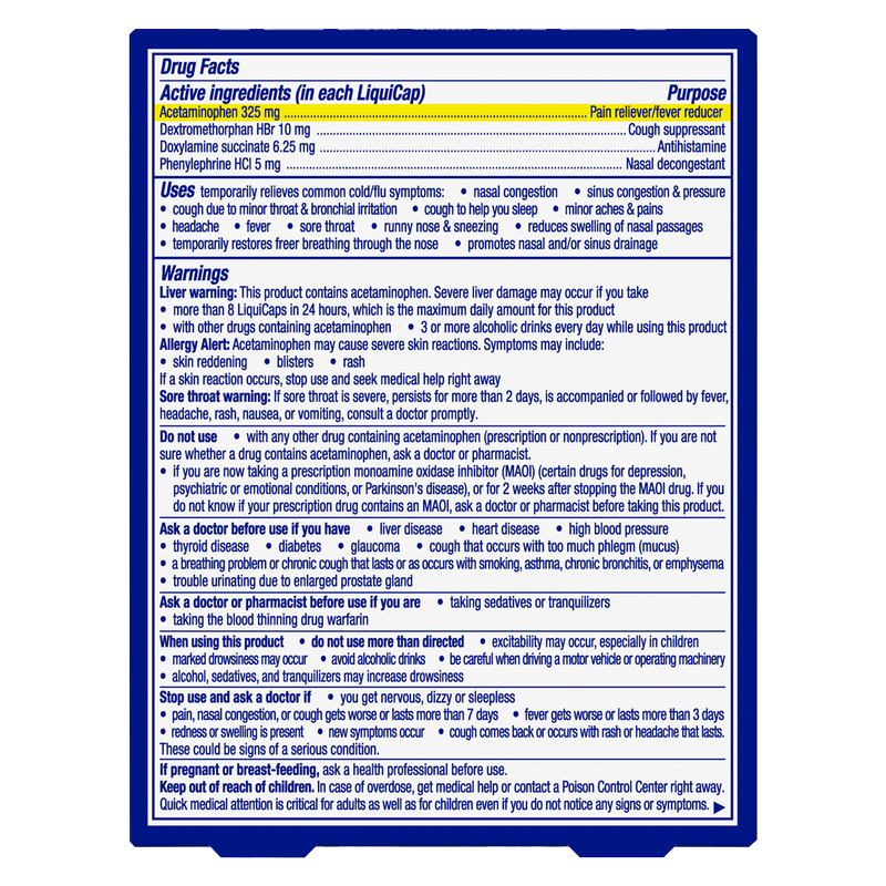 Vicks NyQuil Severe Cold & Flu Nighttime Relief LiquiCaps 24ct