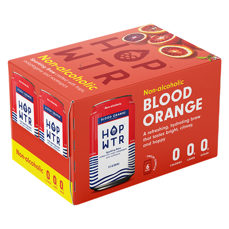 HOP WTR Blood Orange 6pk 12oz Can