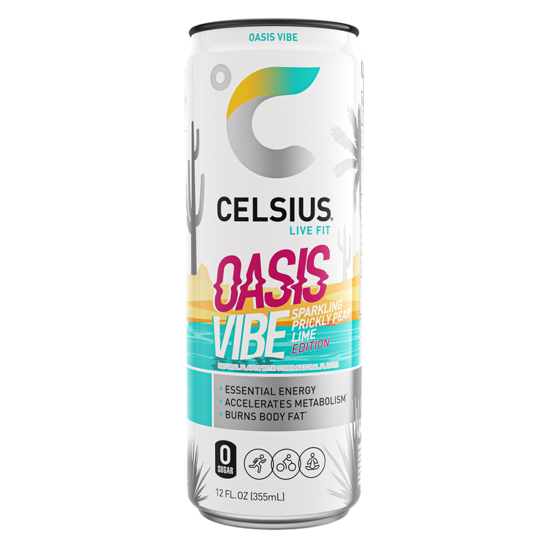 CELSIUS Sparkling Oasis Vibe Energy Drink 12oz Can