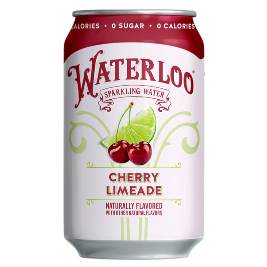Waterloo Cherry Limeade Sparkling Water 12oz Can