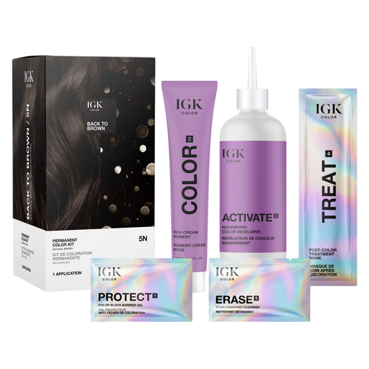IGK PERMANENT COLOR KIT Back to Brown- Natural Brown 5N