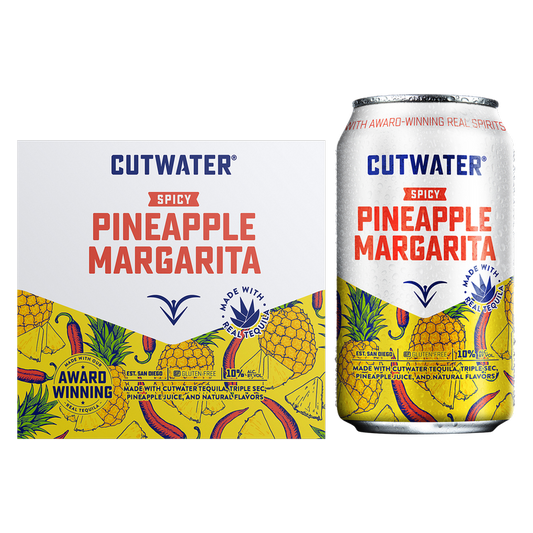 Cutwater Spicy Pineapple Margarita 4pk 12oz 10% ABV