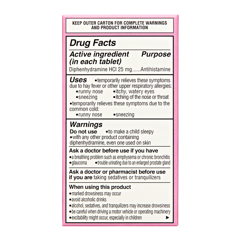 Goodnow Allergy Relief Diphenhydramine HCl 100 tablets