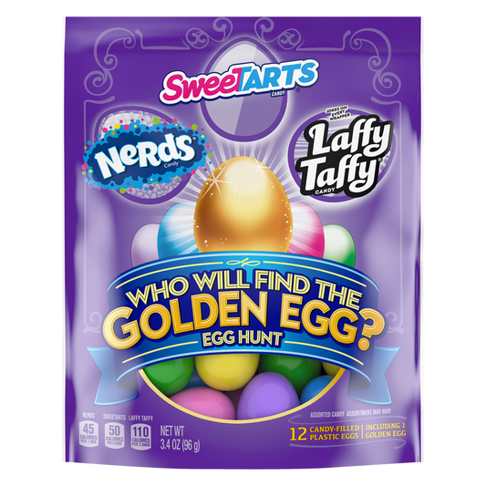Wonka Golden Egg Hunt Plastic Candy-Filled Eggs 12ct