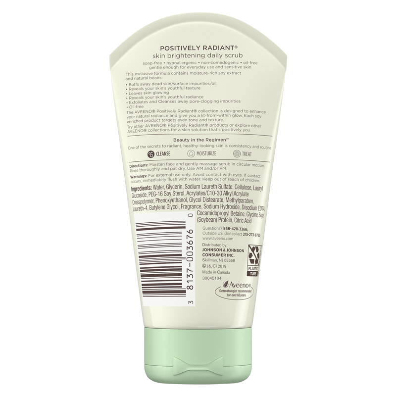 Aveeno Positively Radiant Skin Brightening Daily Scrub 5oz