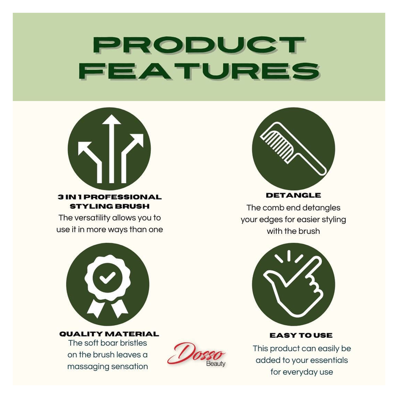 Dosso Beauty Edge Brush 1ct