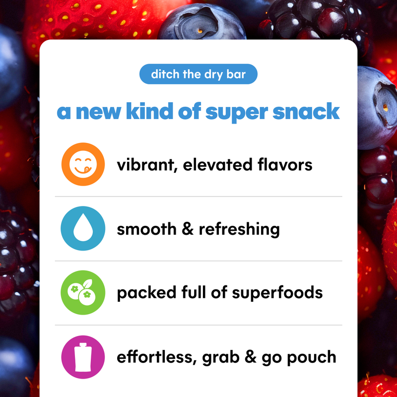 Noka Super Berry Superfood Smoothie 6pk 4.22oz Box