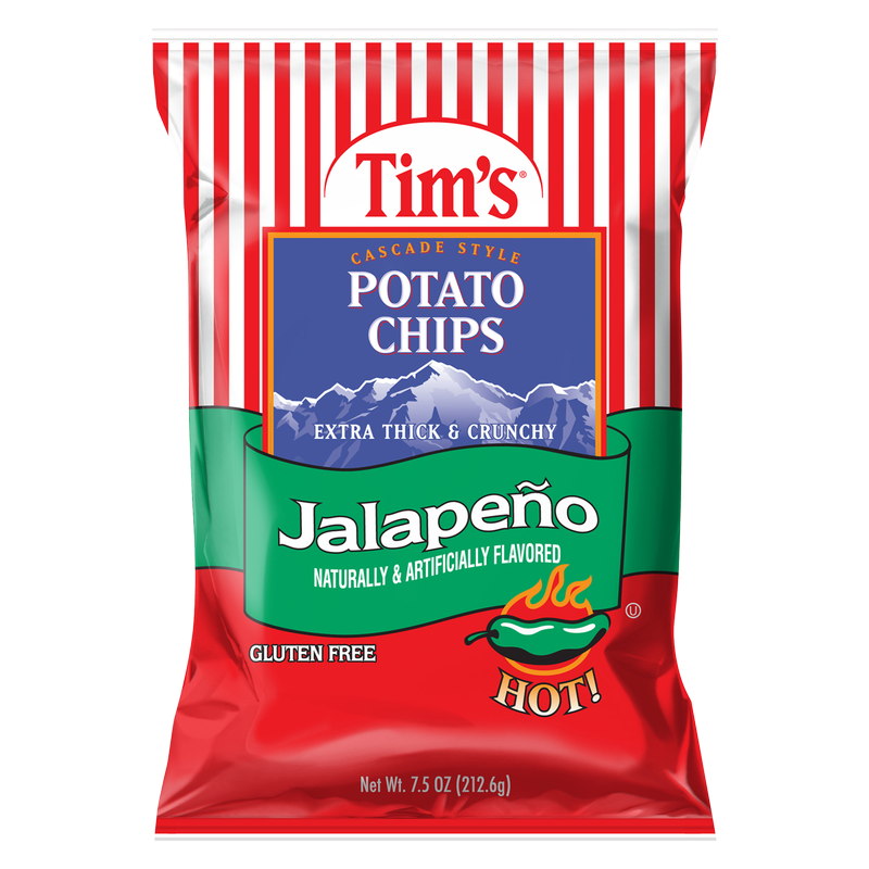 Tim's Cascade Potato Chips Jalapeno 7.5oz