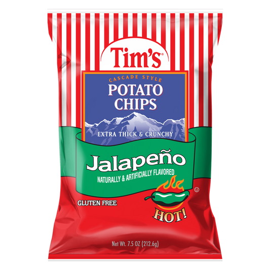 Tim's Cascade Potato Chips Jalapeno 7.5oz