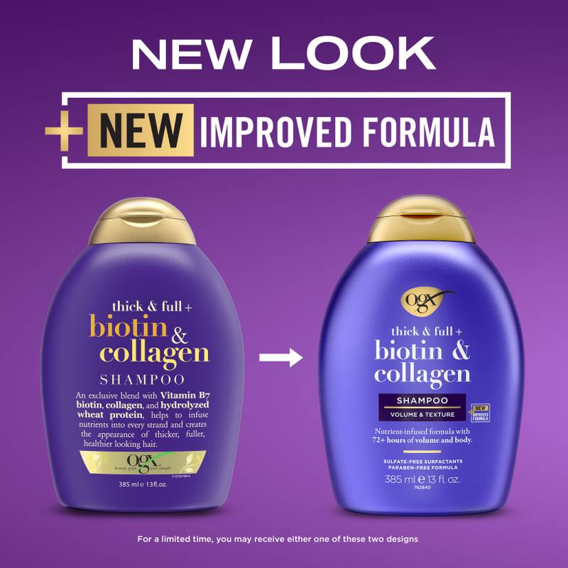 OGX Thick & Full + Biotin & Collagen Shampoo 13 fl oz