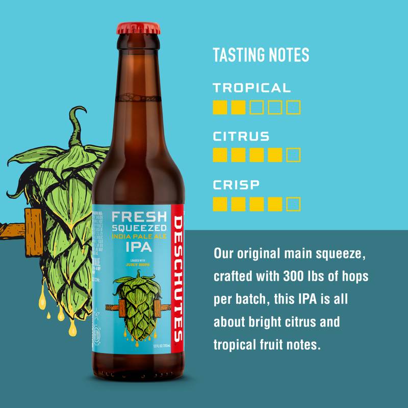 Deschutes Fresh Squeezed IPA 6/12oz Bottle