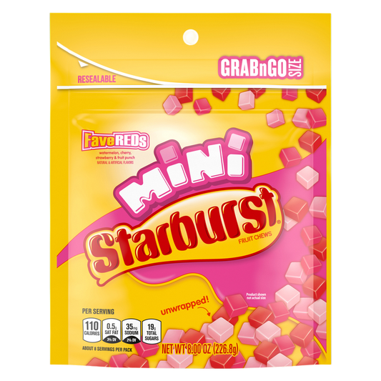 Starburst Mini Fave Reds Fruit Chews, 8oz