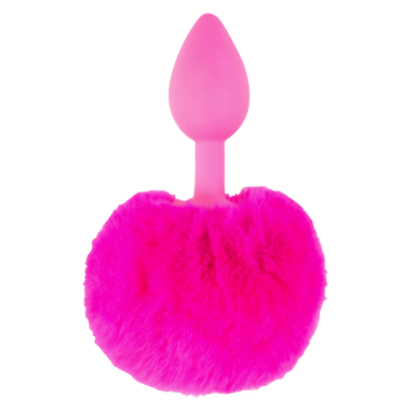 Neon Pink Bunny Tail