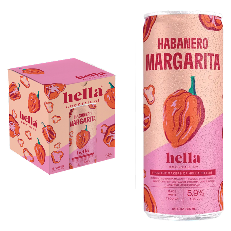 Hella Habanero Margarita 4pk 12oz Can 5.9% ABV