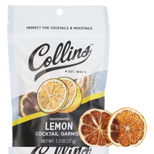 Collins Dehydrated Lemon Cocktail Garnish