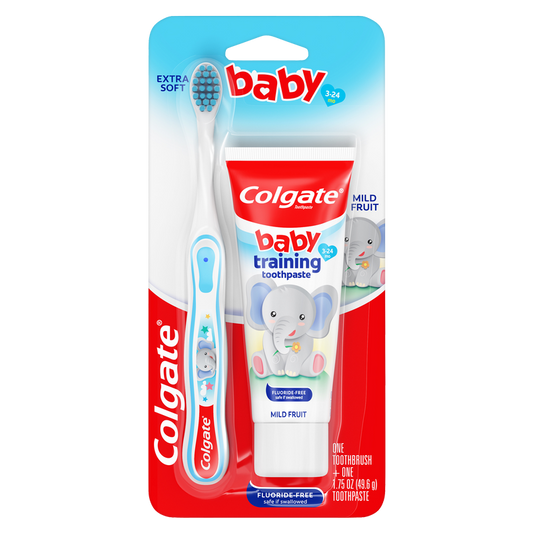 Colgate Kit Baby Toothpaste 1.75 oz & Extra Soft Baby Toothbrush