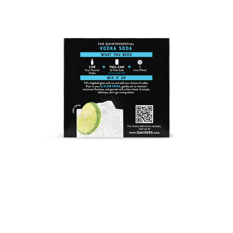 Q Mixers Club Soda 4pk 7.5oz Can
