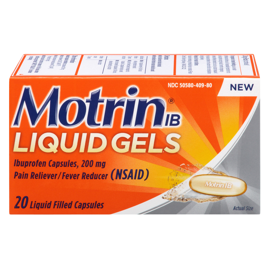 Motrin Liquid Gels 20ct