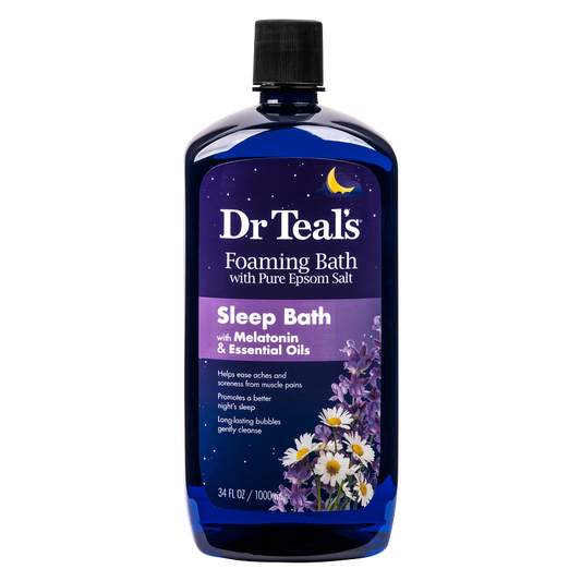 Dr Teal's Melatonin & Essential Oils Sleep Foaming Bath Soaks 34oz