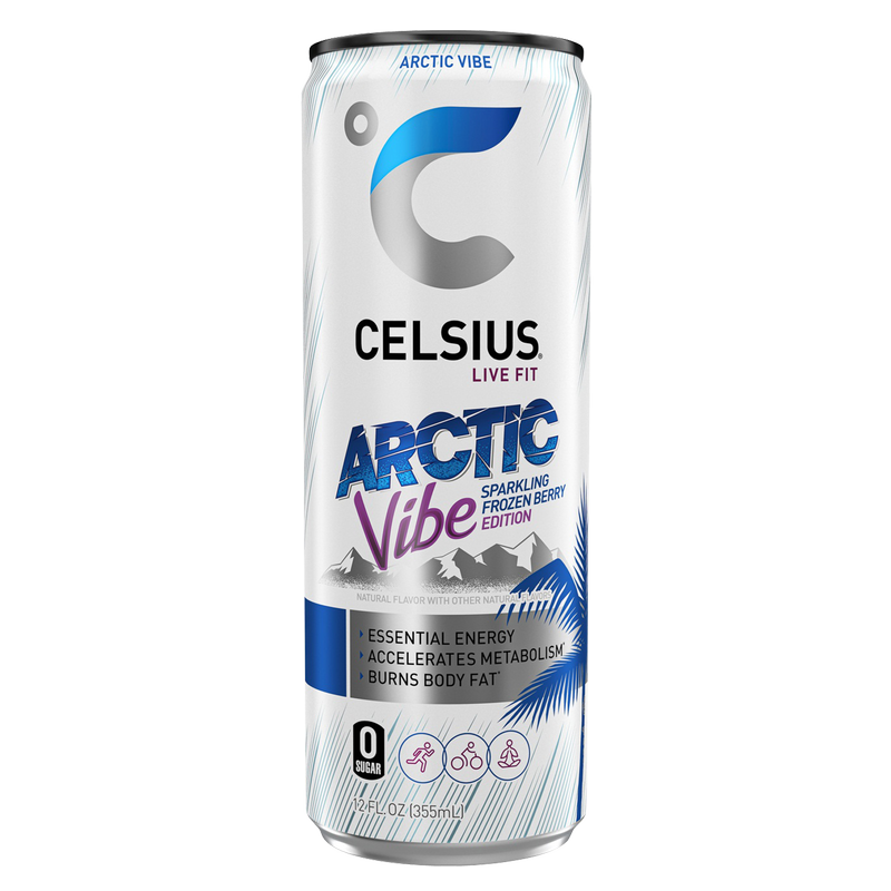 CELSIUS Sparkling Arctic Vibe Essential Energy Drink 12oz Can