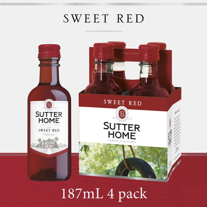 Sutter Home Sweet Red 4pk 187ml