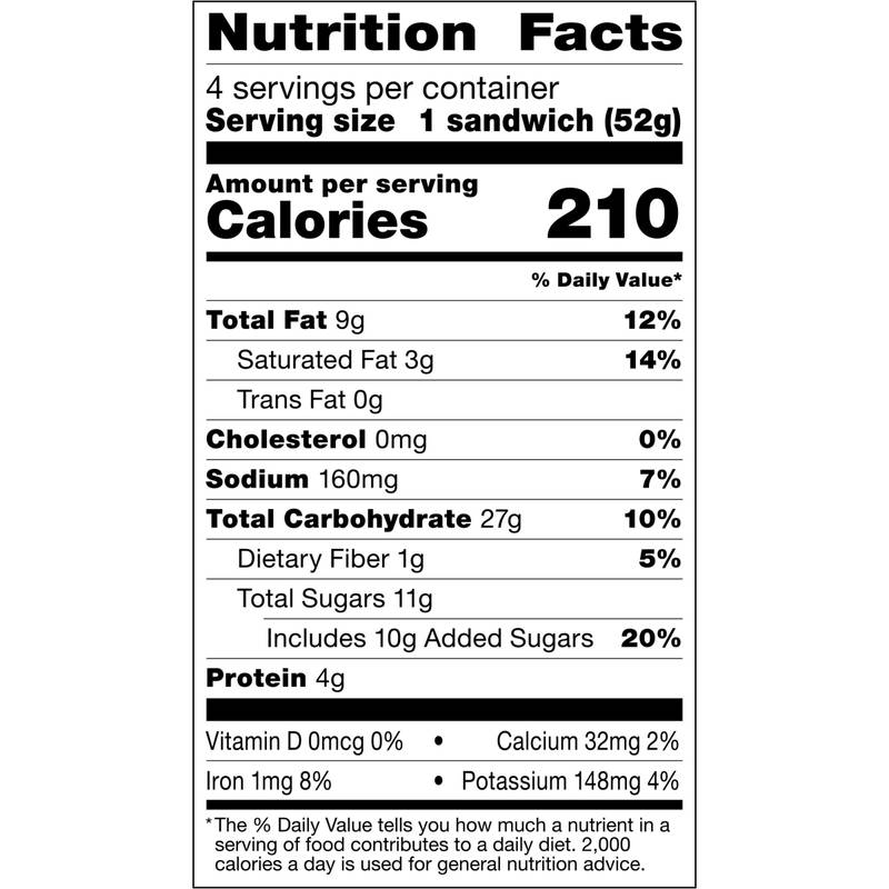 Smucker's Frozen Uncrustables Chocolate Hazelnut 4ct
