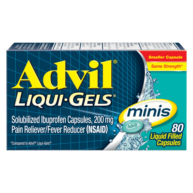 Advil Liqui-gel Mini Pain & Headache Reliever 80ct