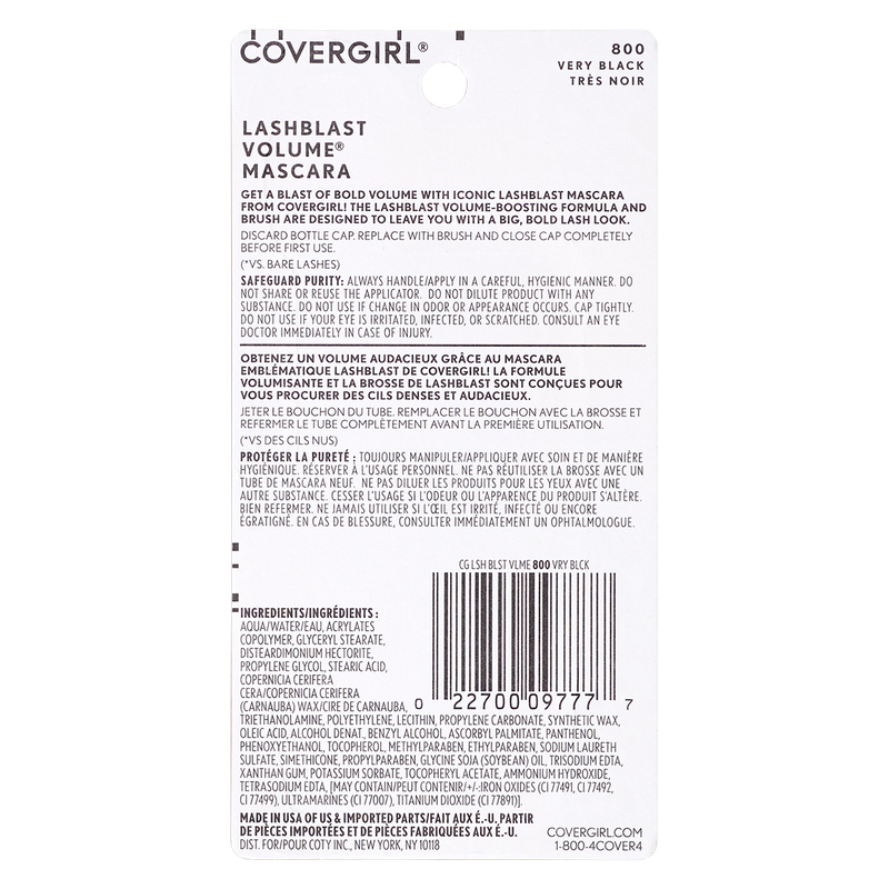 Covergirl Lash Blast Volume Mascara Very Black 0.44oz