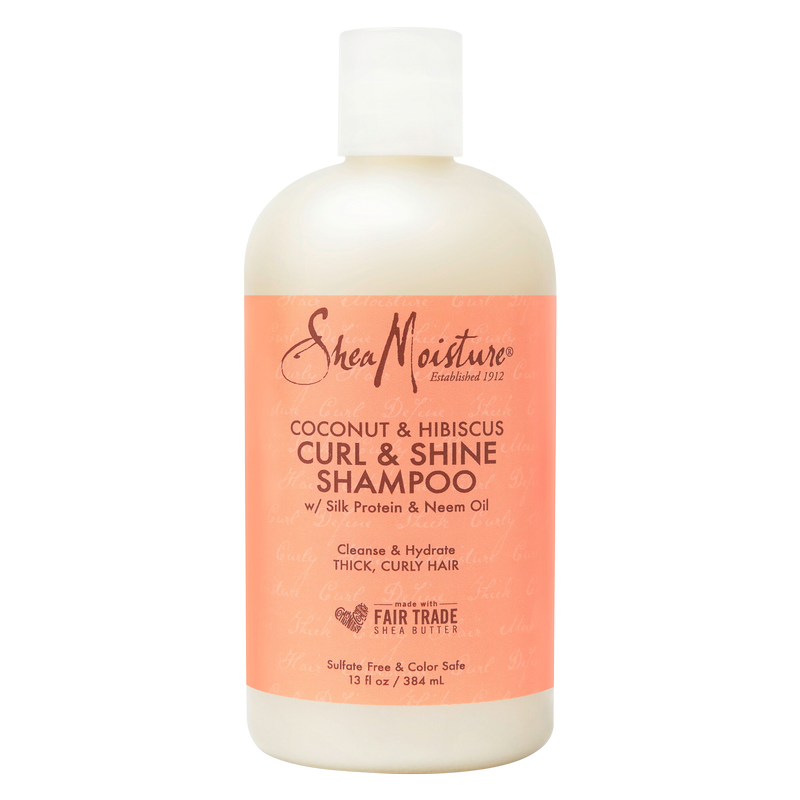 SheaMoisture Curl & Shine Shampoo Coconut & Hibiscus 13oz