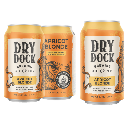 Dry Dock Apricot Blonde Ale 6pk 12oz Can 5.1% ABV