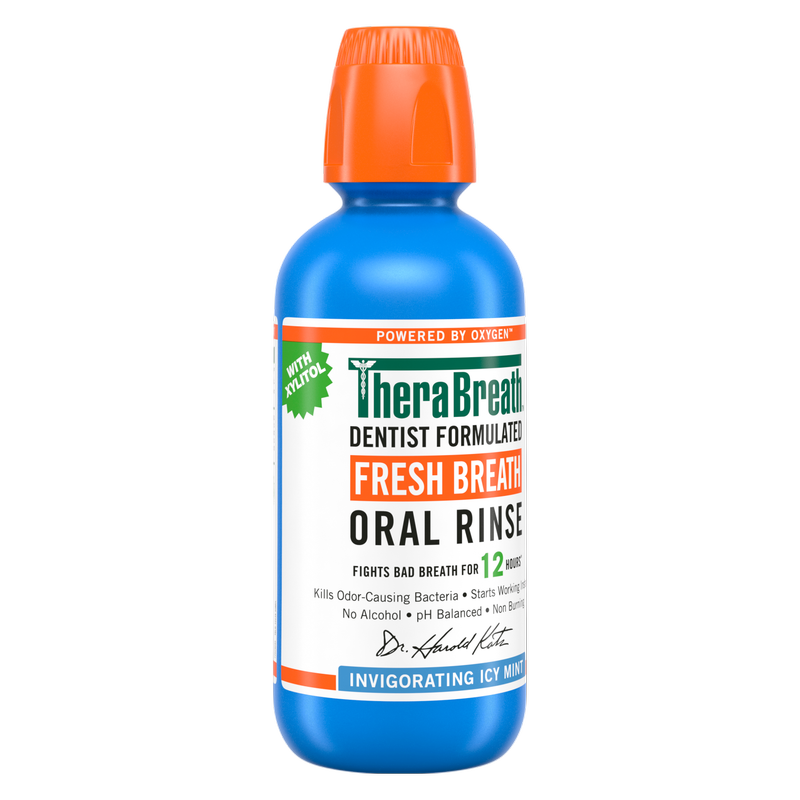 TheraBreath Fresh Breath Oral Rinse Icy Mint 16oz