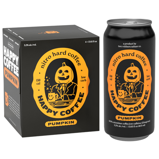 Two Robbers Happy Coffee Pumpkin 4pk 16oz Can 5.2% ABV