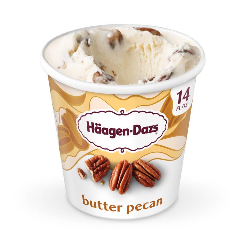 Haagen-Dazs Butter Pecan Ice Cream, 14oz.