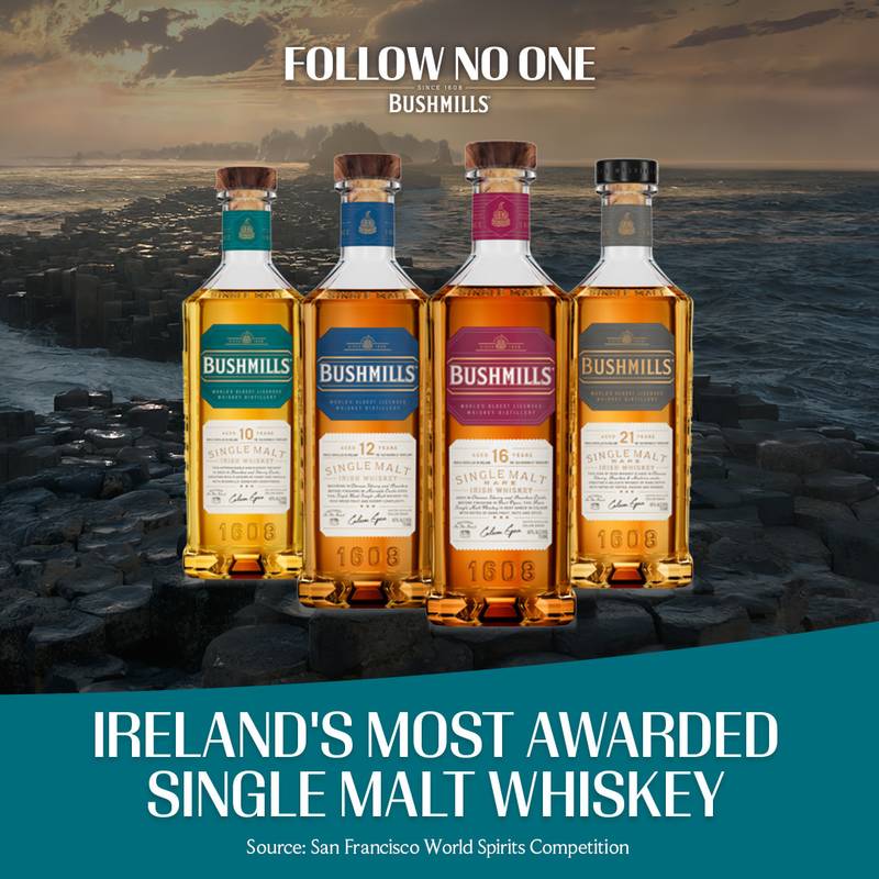 Bushmills 10 Year Irish Whiskey 750ml (80 Proof)