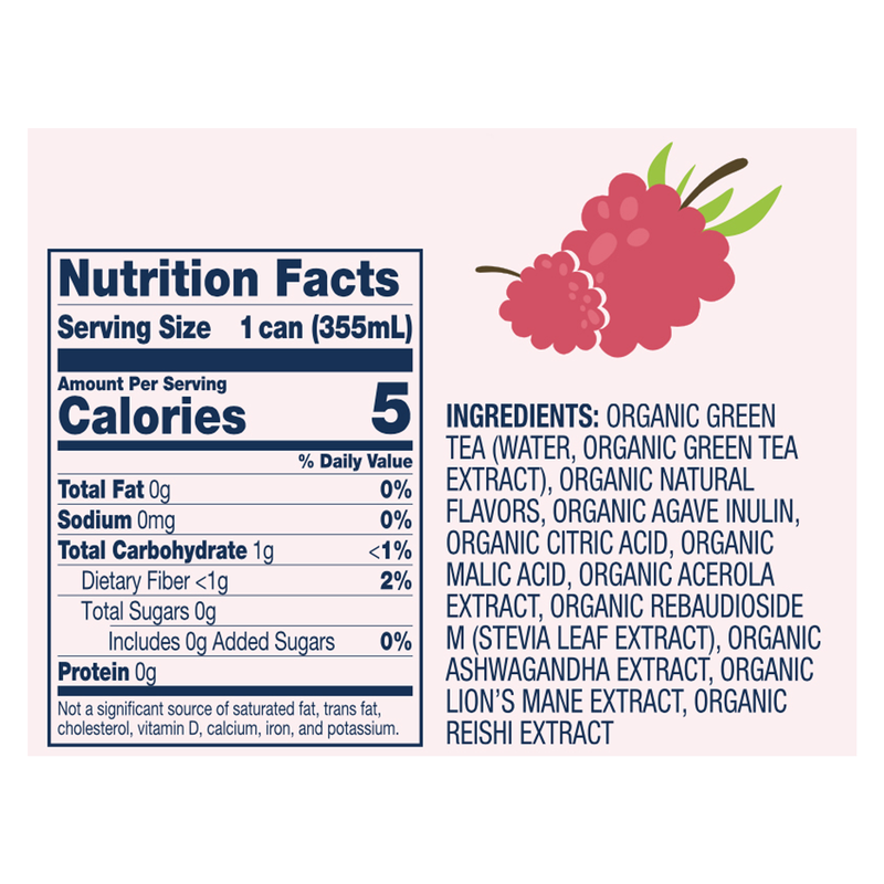 Juni Raspberry Sparkling Tea 12oz Can