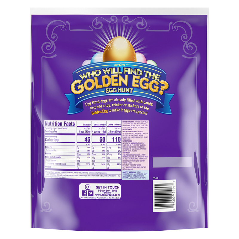 Wonka Golden Egg Hunt Plastic Candy-Filled Eggs 12ct