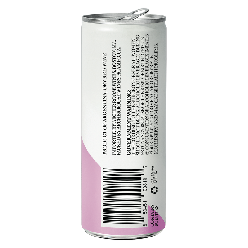 Archer Roose Wines Malbec 4pk 250ml Cans