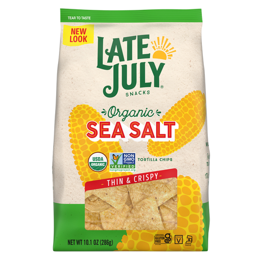 Late July Sea Salt Thin and Crispy Organic Tortilla Chips 10.1oz