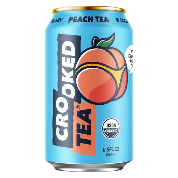 Crooked Tea Peach 8pk 12oz Can 4% ABV