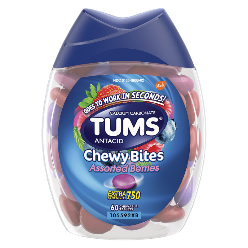 Tums Chewy Bites Assorted Berries 60ct