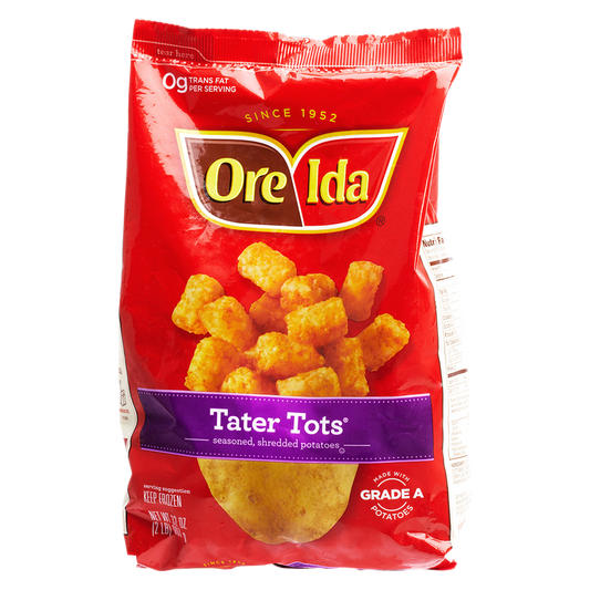 Ore Ida Frozen Golden Tater Tots Seasoned Shredded Potatoes 32oz