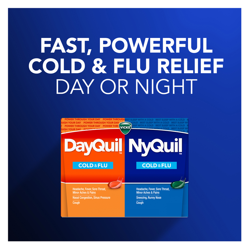 Vicks DayQuil NyQuil Combo Pack Cold & Flu LiquiCaps 24ct