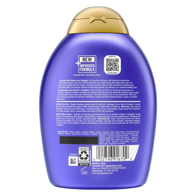 OGX Thick & Full + Biotin & Collagen Shampoo 13 fl oz