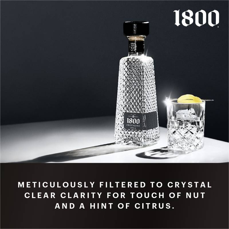 1800 Tequila Cristalino 750ml (80 Proof)